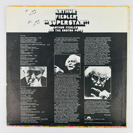 Arthur Fiedler And The Boston Pops – Arthur Fiedler Superstar Vinyl LP Record