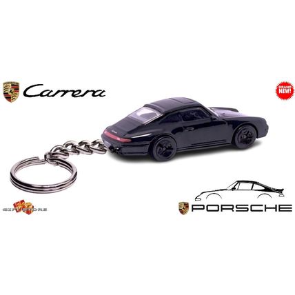 RARE KEYCHAIN BLACK PORSCHE 911 CARRERA