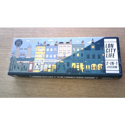 LONDON CITY LIFE 2-IN-1 DOUBLE-SIDED Jigsaw Puzzle (140 Piece) 2019