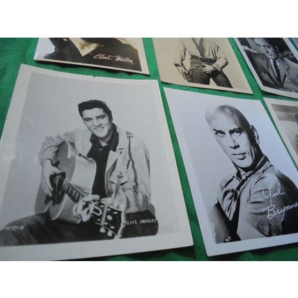 HOLLYWOOD PUBLICITY PHOTOS LOT! Elvis! Yul! John Wayne! $60.00 obo!!