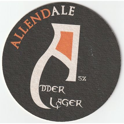BEER MAT - ALLENDALE BREW CO - ADDER LAGER - (Cat No 006) - (2011)