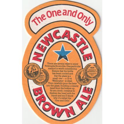 BEER MAT - NEWCASTLE BREWERIES - NEWCASTLE BROWN ALE - (Cat No 175) - (1991)