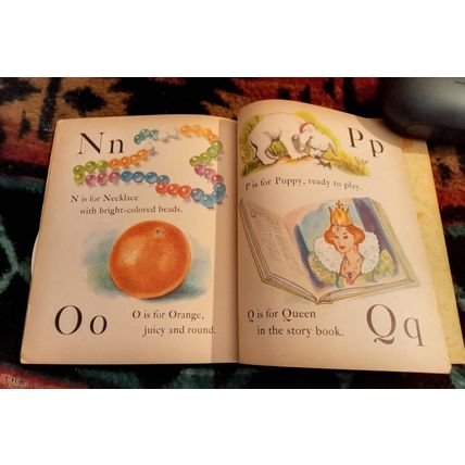 Little Golden Activity Book ABC Around The House (A) Edition All Intacted 1957