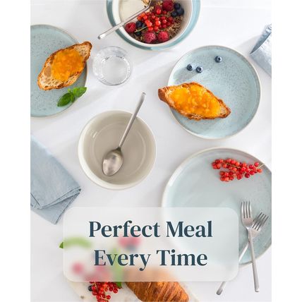 12 Piece Dinnerware Sets for 4 - Modern Style Stoneware Dinnerware Set - Scratch