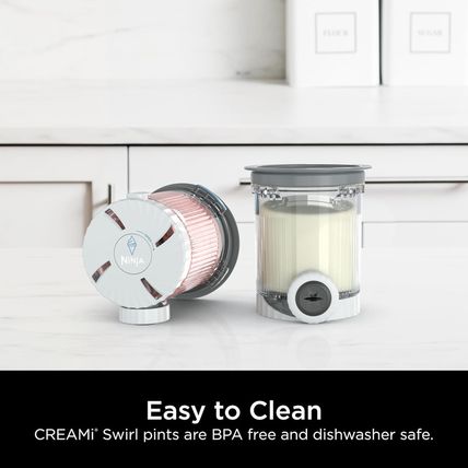 Ninja Swirl by Creami Pints and Lids - 2 Pack, Compatible with NC700 Series Ninj