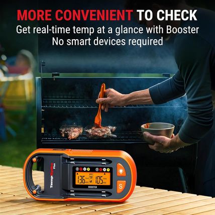Thermopro Tempspike plus 600Ft Wireless Meat Thermometer with 2 Color-Coded Prob