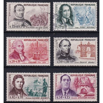 France 1961 SG 1525-30 Used - Red Cross Semi-postal (C-484 (4))