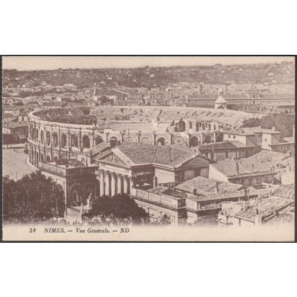Vue Générale, Nimes, c.1920s - Lévy et Neurdein CPA ND52
