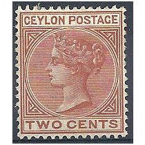 Ceylon 1899 SG256 2c Pale Orange-Brown Mounted Mint .