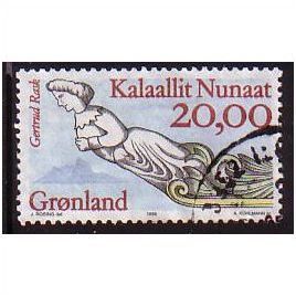 1996 Greenland Sc# 310 used - Ship's Figurehead 20.00kr