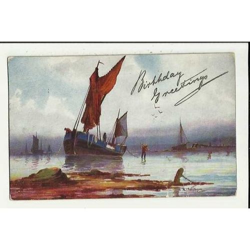 9890 SEA AND SKY Tuck Oilette Postcard