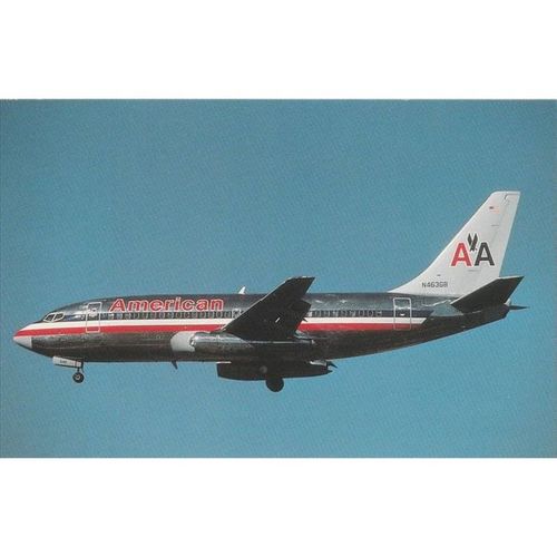 American Airlines Boeing B737 293 Aircraft Postcard (A15754)