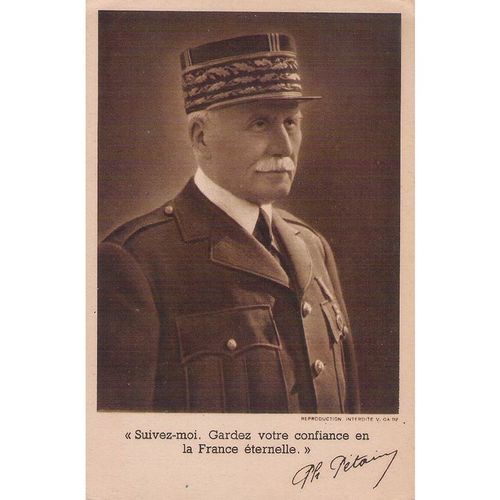 CARTE POSTALE - MARECHAL PHILIPPE PETAIN REF2