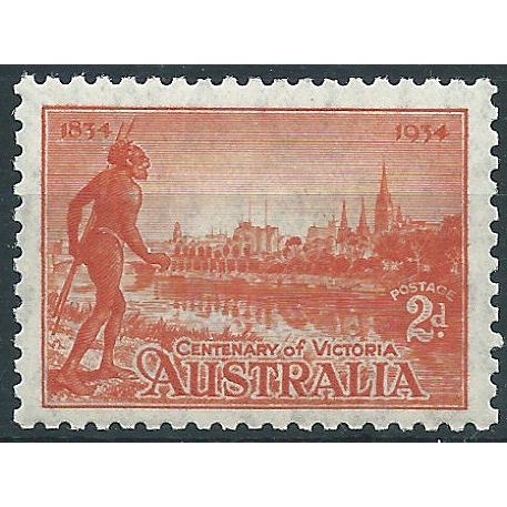 Australia 1934 SG147 2d Orange-Vermillion Mounted Mint .. ..