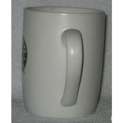 Starbucks 2010 White Ceramic Coffee Mug with Mermaid Logos