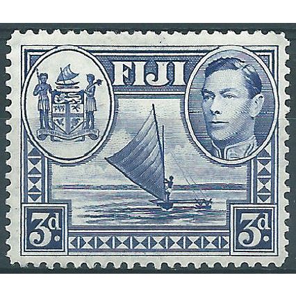 Fiji 1938 SG257 3d Blue Mounted Mint ....