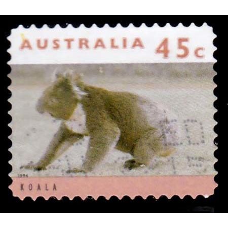 Australia 1994 Animals 45c Used Stamp. Koala #2