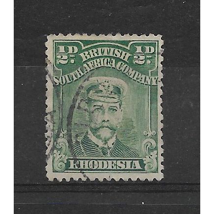 Rhodesia.SG186 1/2d Blue-Green.Variety Unchecked.Fine Used.Aug19