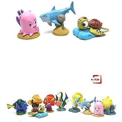 DGBJ Children 9pcs Finding Nemo Cake Topper Kids Play Action Figure Figurine Par