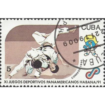 CUBA, SPORT, Pan American Games, Judo, lilac-grey 1990, 5c