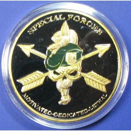 US Army, Special Forces. Challenge Coin. 1.50". 65b.