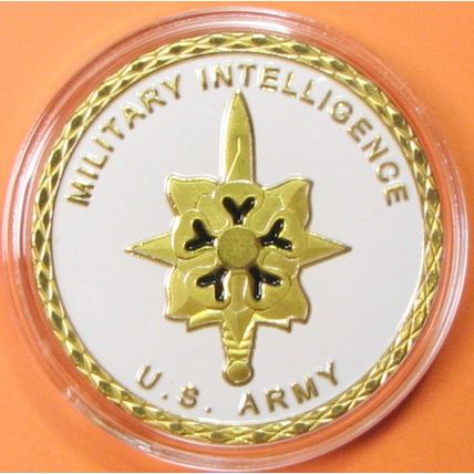 US Army, Military Intelligence. Challenge Coin. 1.50". 66b.