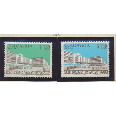 Colombia Stamps Scott #C581 To C582, Mint Never Hinged