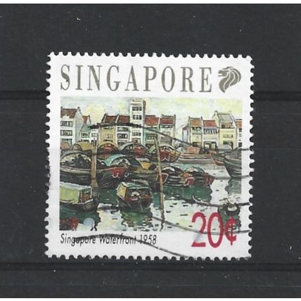 Singapore.SG677 20c "Singapore Waterfront".Fine Used.Jul25