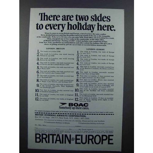 1969 BOAC Airways Ad - Two Sides To Every Holiday