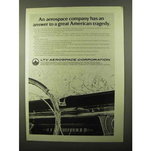 1971 LTV Aerospace Orbis III Satellite Ad - A Tragedy