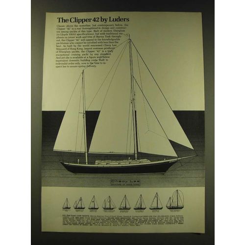 1971 Luders Clipper 42 Yacht Ad
