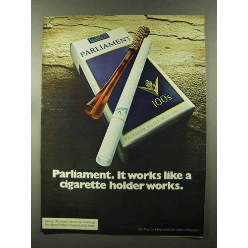 1973 Parliament Cigarettes Ad - Like a Holder