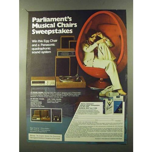 1973 Parliament Cigarettes Ad - Musical Chairs
