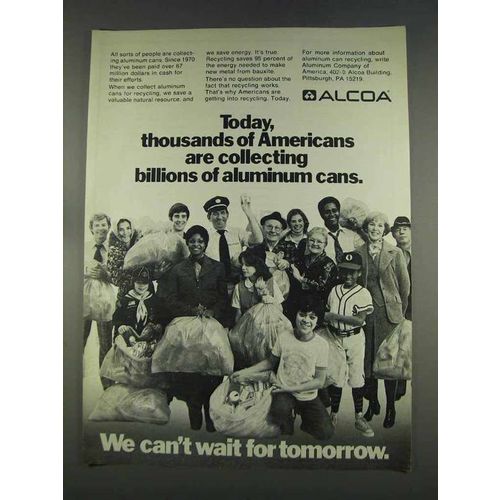 1977 Alcoa Aluminum Ad - Collecting Cans