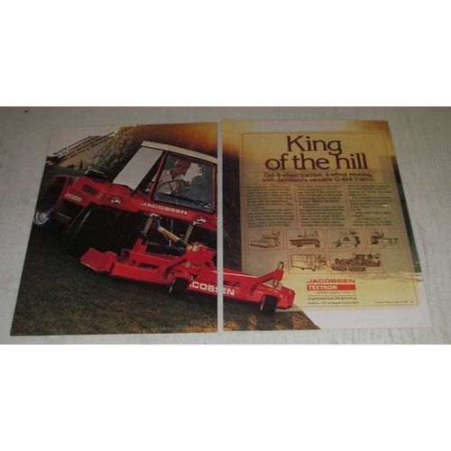 1986 Jacobsen G-4x4 Tractor Ad - King of The Hill