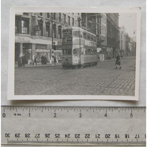 Photo Glasgow Tram no.1282 at Argyle Street in 1960
