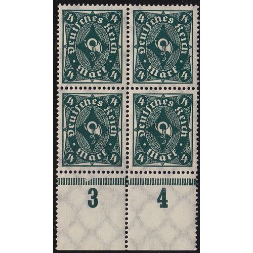 GERMANY REICH [1922] MiNr 0226 a ( **/mnh ) [01] 4er