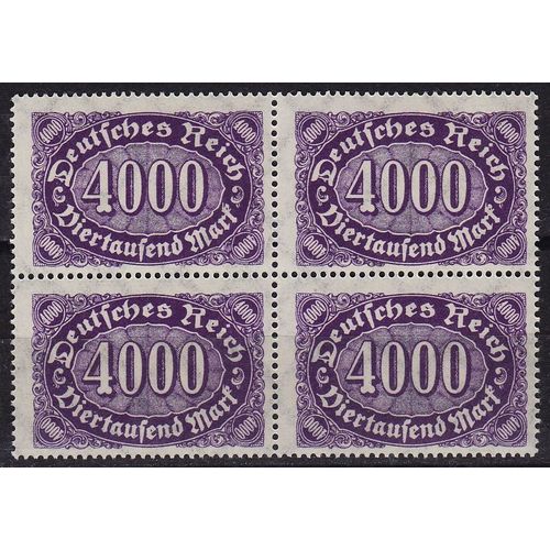 GERMANY REICH [1922] MiNr 0255 ( **/mnh ) [01] 4er