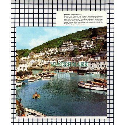 (7536) Polperro Cornwall - 1970s Cutting