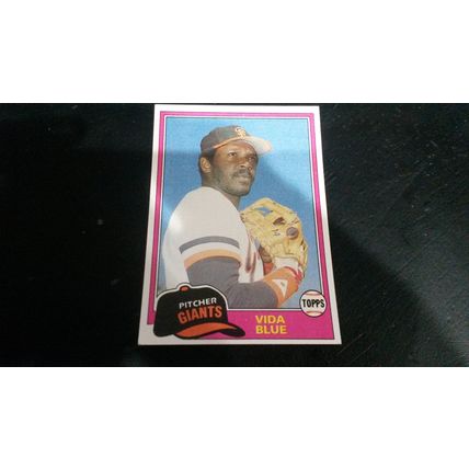 1981 Topps Card # 310 Vida Blue Very Good-Excellent (4) San Francisco Giants