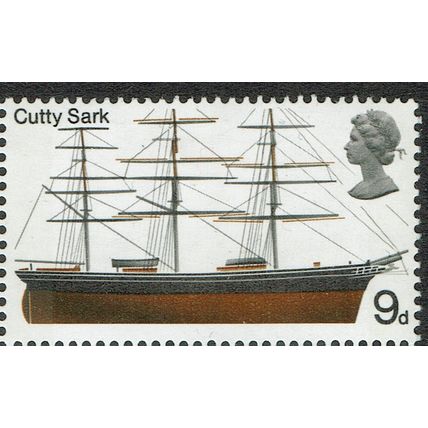 1969 British Ships 9d Multicoloured SG781 UM