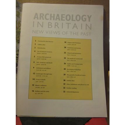 ARCHAEOLOGY IN BRITAIN 1986 by The British Museum. 32 page p/b