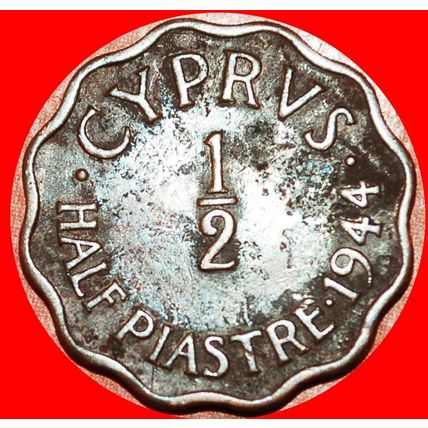WARTIME (1942-1945): CYPRUS ★ 1/2 PIASTRE 1944! LOW START★NO RESERVE