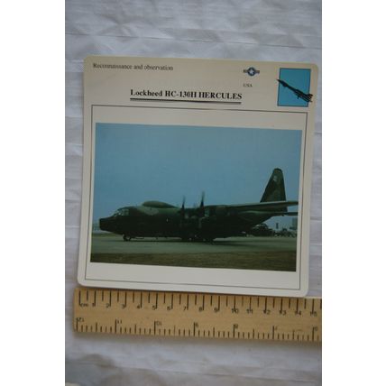 Lockheed Hercules - USA - Reconnaissance & Observation - Collectors Club Card