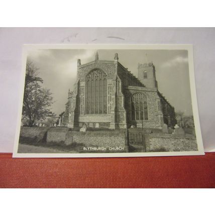 HOLY TRINITY CHURCH, BLYTHBURGH, SUFFOLK. unused vintage postcard RP (A) =