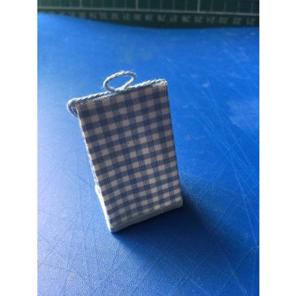 Nappy Holder Blue handmade 1:12th Dolls House Miniature