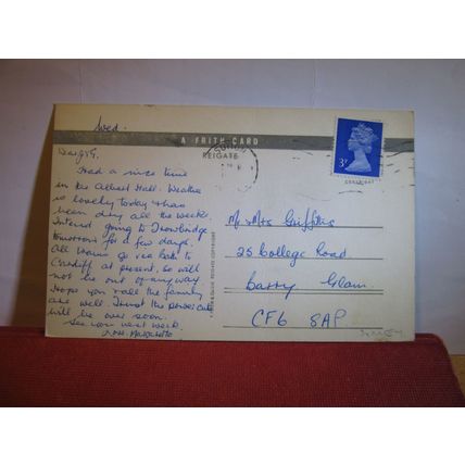 multiview, CHEAM, SURREY, London used vintage postcard =