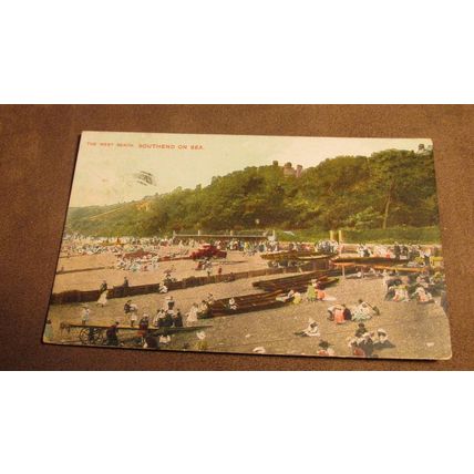 1907 fr Postcard - The West Beach, Southend On Sea - Essex