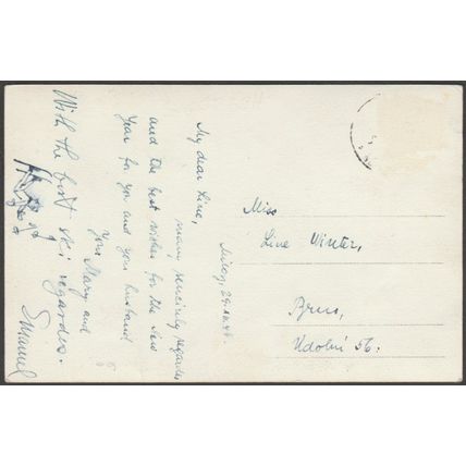 Turistický Hotel, Milovy, Českomoravská Vysočina, 1946 - VVP Foto Pohlednice