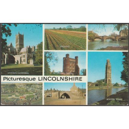 Multiview, Picturesque Lincolnshire, c.1970 - Salmon Postcard